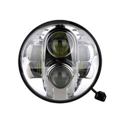 M-Tech - Στρογγυλό Φανάρι WHL101 CHROME 7'' με 8 Cree LED (XML-10W) 9-36V 6000-6500K σε Χρώμιο - 1 τεμ. (WHL101/MT)