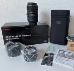 Nikon Macro - Sigma 105mm f2.8 OS (+Stabilizer!) EX DG HSM micro Nikkor AF-S FX φακός 105 mm 2.8 VR