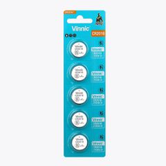 Buttoncell Lithium Vinnic CR2016 3V Τεμ. 5