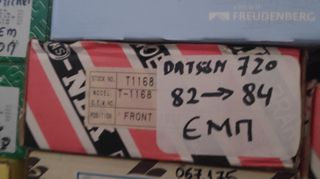 σετ σιαγονες εμπρος για Datsun 720 , απο το 1982 εως το 1984 , με κωδικο : T1168