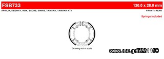 ΛΥΡΗΣ FERODO ΣΙΑΓΩΝΕΣ ΕΜΠΡΟΣ ΓΙΑ YAMAHA XT 250 1980-, FSB733