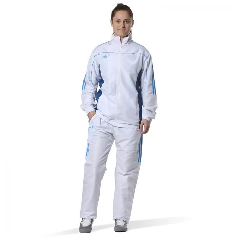 Αθλητική Φόρμα Adidas TEAM Άσπρη/Μπλε – TR40
