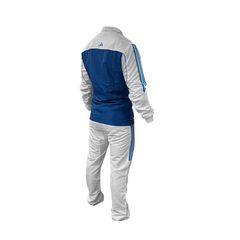 Αθλητική Φόρμα Adidas TEAM Άσπρη/Μπλε – TR40-thumb-4