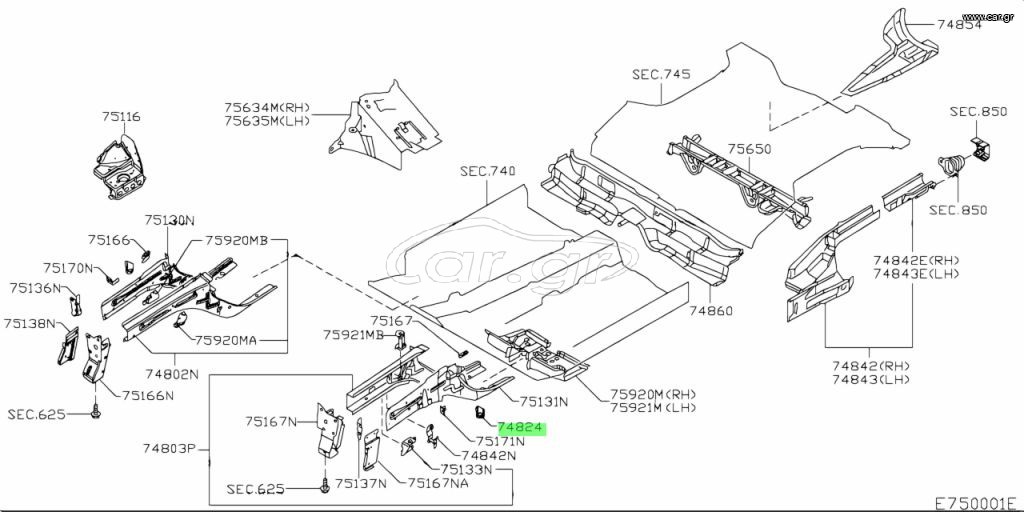 ΓΑΝΤΖΟΣ ΡΑΜΦΟΥΣ ΕΜΠΡΟΣ ΑΡΙΣΤΕΡΑ NISSAN 51143AX630
