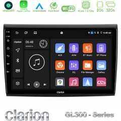 Clarion GL300 Series 4Core Android11 2+32GB Fiat Bravo Navigation Multimedia Tablet 9" Με Carplay & Android Auto