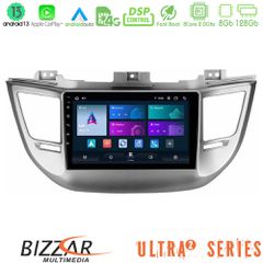 Bizzar Ultra Series Hyundai Tucson 2015-2018 8Core Android13 8+128GB Navigation Multimedia Tablet 9"