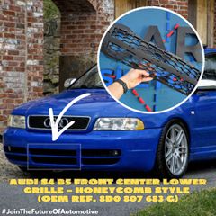 Audi S4 B5 Εμπρός Κεντρική Κάτω Γρίλια Honeycomb (OEM: 8D0 807 683 G)