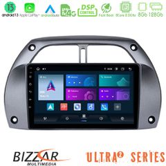 Bizzar Ultra Series Toyota RAV4 2001 - 2006 8core Android13 8+128GB Navigation Multimedia Tablet 9"