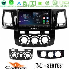 Cadence X Series Toyota Hilux 2007-2011 8core Android 14 4+64GB Navigation Multimedia Tablet 9"