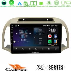 Cadence X Series Nissan Micra K12 2002-2010 8core Android 14 4+64GB Navigation Multimedia Tablet 9"
