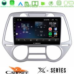 Cadence X Series Hyundai i20 2009-2012 Auto A/C 8core Android 14 4+64GB Navigation Multimedia Tablet 9"