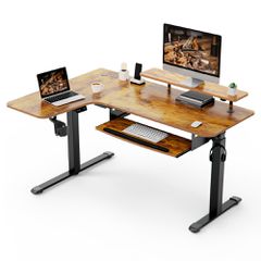 Γραφείο - Eureka Ergonomic® ERK-L60L-RB-V1-US 155x110x76-135εκ.