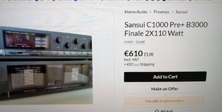 SANSUI Set Amp B-3000 + Pre C-1000 +Equalizer SE-1000-thumb-3