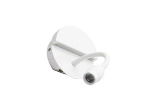 LED απλίκα & σποτ τοίχου στρογγυλή 9W με θερμό φως - λευκή