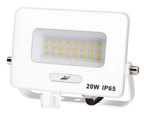 Προβολέας LED 20W 230V με ψυχρό φως 6200K IP65 λευκός