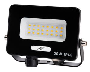 Προβολέας LED 20W 230V με ενδιάμεσο φως 4000K IP65 μαύρος