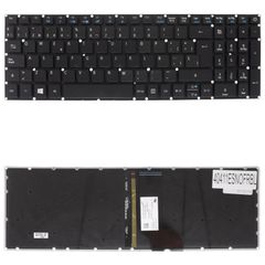 Teclado Español para Portátil - Spanish Laptop Keyboard για Acer Aspire E5-573 A515-51 ES-573G E5-722 E5-772 E5-573G FBZRT001010 LV5T_A50B LV5T_A80B NKI151S042 PK1328Z2A00 ES No Frame Backlight Black