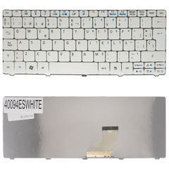 Teclado Español para Portátil - Spanish Laptop Keyboard για Acer Aspire One 532H 521 522 532 533 AO532 AO532H Packard Bell D255 D260 D270 V111102BS3 V111146BS3 MP-09H23GB-6981 PK130AE1A04 ES White ( Κ