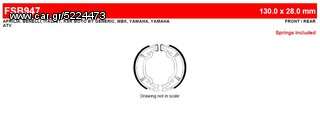 ΛΥΡΗΣ FERODO ΣΙΑΓΩΝΕΣ ΠΙΣΩ ΓΙΑ YAMAHA DRAGSTAR 250 S 2001-2003, FSB947