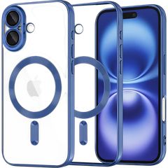 MagSafe TPU Color Chrome Case protect lens for iPhone 17 Deep Blue