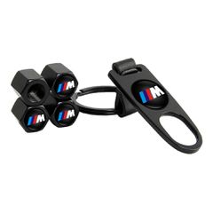 Καπάκια βαλβίδων αυτοκινήτου με μπρελόκ BMW M Performance 5τμχ