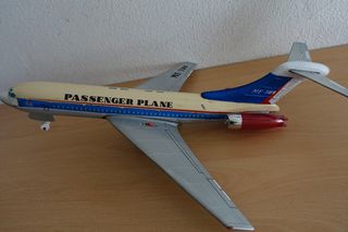 Τσίγκινο αεροπλάνο μπαταρίας "Passenger Plane ME789"