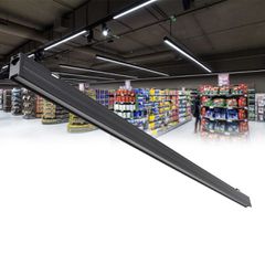 Γραμμικό Φωτιστικό Οροφής Linear LED 18W 2230lm 120° AC 220-240V Μ120 x Π2 x Υ4cm Ψυχρό Λευκό 6000K - Μαύρο - 3 Years Warranty