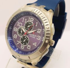 Replica SWATCH Blue Silicone Strap Quartz A9526 ΤΙΜΗ 72 ΕΥΡΩ