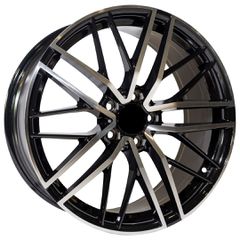 REPLICA MERCEDES STYLE 564 19X8.5-9.5 5X112 ET42/45 BLACK MACHINED FACED