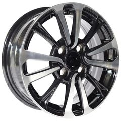 REPLICA TOYOTA STYLE 360 15X6 4X100 ET40 BLACK MACHINED FACED