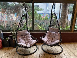 Κρεμαστές Πολυθρόνες Κήπου "Φωλιά" (Rattan) με Βάση