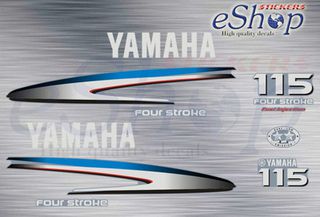 Αυτοκόλλητα σετ για Yamaha f 115 τετράχρονη 2005 2011