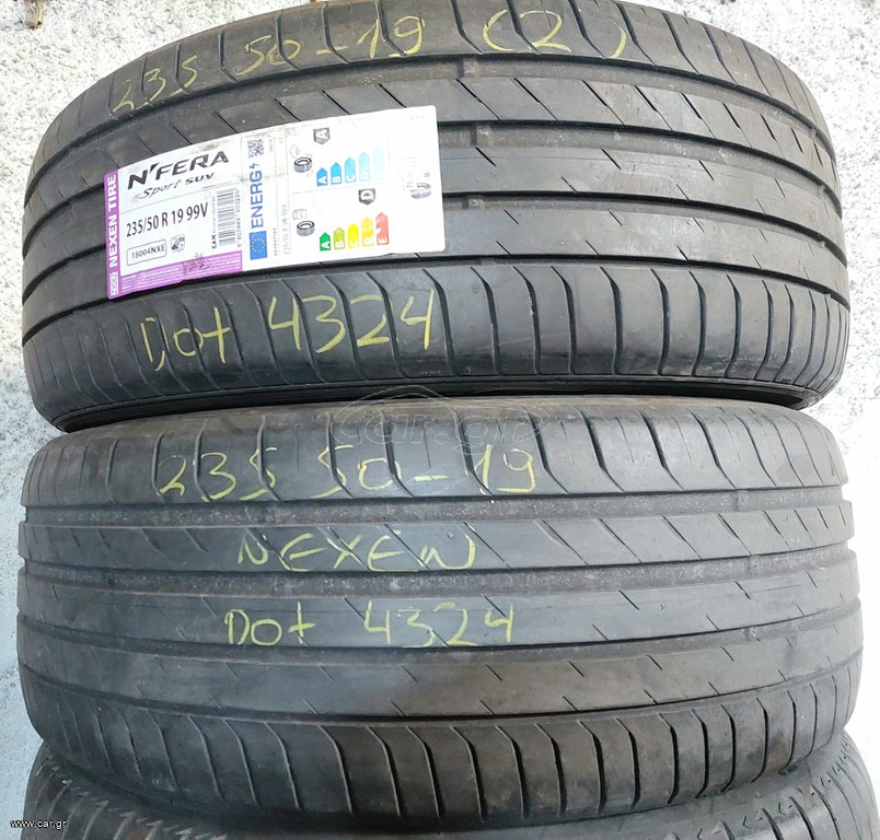 235/50-19 Dot 4324 πάρα πολύ καλά! (2τμχ)