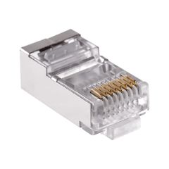 Φις RJ45 8P8C CAT5e Pass Through θωρακισμένο (TEL0073)