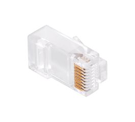 Φις RJ45 8P8C CAT6E Pass Through (TEL0072)(100 τμχ.)