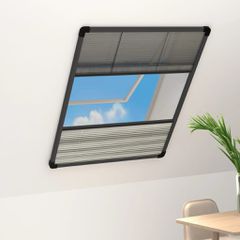 Σήτα Παραθύρου Πλισέ με Σκίαστρο 60 x 80 εκ. Αλουμινίου 148682