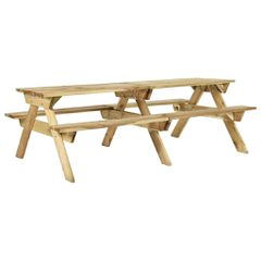 Τραπέζι Πικ-νικ με Παγκάκια 220x122x72 εκ. Εμποτ. Ξύλο Πεύκου 318399