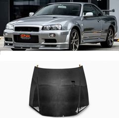 ΚΑΠΟ ΕΜΠΡΟΣ CARBON FIBER HOOD BONNET NISSAN SKYLINE GTR R34 1999 - 2002