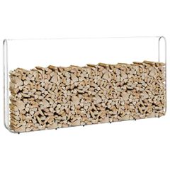 Ράφι Καυσόξυλων 300x25x150 εκ. Γαλβανιζέ Ατσάλι 4100707