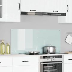 Πλάτη κουζίνας Λευκό 120 x 50 cm σκληρυμένο γυαλί 42001290