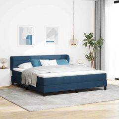 Κρεβάτι με ελατήρια με κεφαλάρι Μπλε 180 x 200 cm ύφασμα 3339981