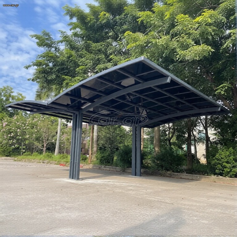 Στέγαστρο Αλουμινίου / Carport HX115 – Πολυκαρβονική Οροφή