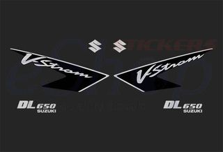 Αυτοκόλλητα σετ για Suzuki V-Strom DL650 Μαύρη ματ έκδοση 2005/08