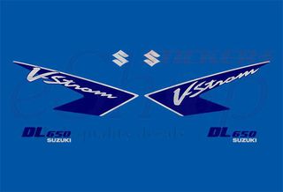 Αυτοκόλλητα σετ για Suzuki V-Strom DL650 Μπλε έκδοση 2005/08