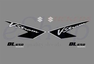 Αυτοκόλλητα σετ για Suzuki V-Strom DL650 Ανθρακί έκδοση 2005/08