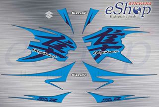Αυτοκόλλητα σετ για Suzuki Gsx 1300R Hayabusa Μπλε σκούρα έκδοση 2010 2011
