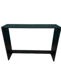 Vintage Ψηλή Κονσόλα / Stand "Shabby Chic" (1.50m) με Τυρκουάζ & Κόκκινη Πατίνα