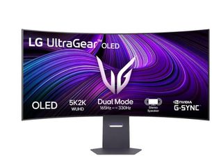 LG 45GX950A-B.AEU 44.5" OLED Curved 5K2K (5120x2160) Gaming Monitor – 165Hz, 0.03ms, HD
