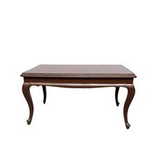 Κλασικό Ξύλινο Τραπεζάκι Σαλονιού με Καμπυλωτά Πόδια (Queen Anne)