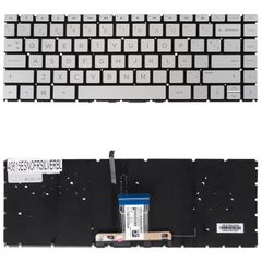 Teclado Español para Portátil - Spanish Laptop Keyboard για HP Pavilion x360 14-CD 4m-CD 14t-CD 14-CE 14-CF 14-CM 14-CK 14-DK 14S-DK 14S-DP 14S-CR 14s-CF 14S-DF L15600-031 ES No Frame Backlight Silver